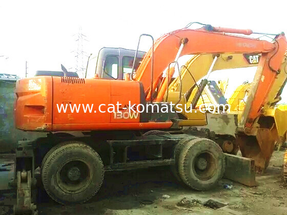 USED HITACHI ZX130W Wheel Excavator Original Made in Japan