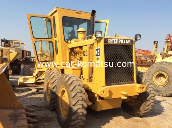 Used Caterpillar Motor Grader 12G/CAT Motor Grader With 3 teeth Ripper